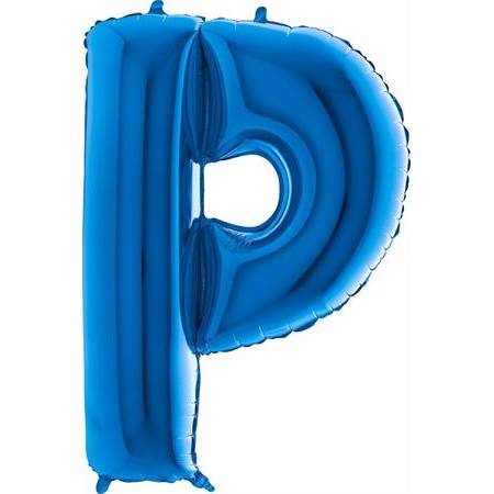 E-shop Nafukovací balónik písmeno P modré 102 cm