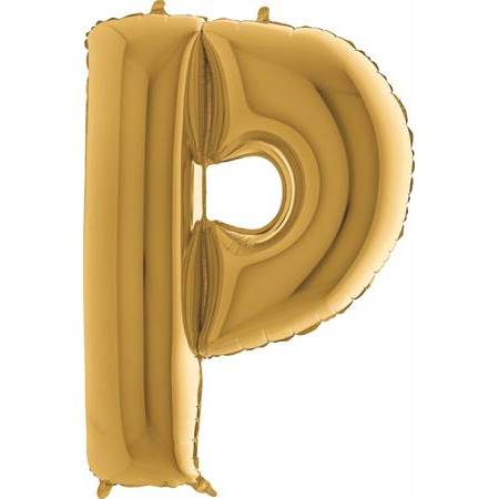 E-shop Nafukovací balónik písmeno P zlaté 102 cm