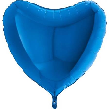 E-shop Nafukovací balónik modré srdce 91 cm