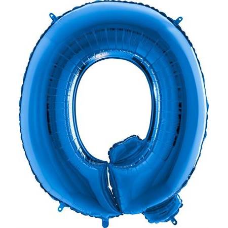 E-shop Nafukovací balónik písmeno Q modré 102 cm