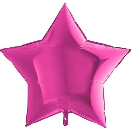 E-shop Nafukovací balónik ružová hviezda 91 cm