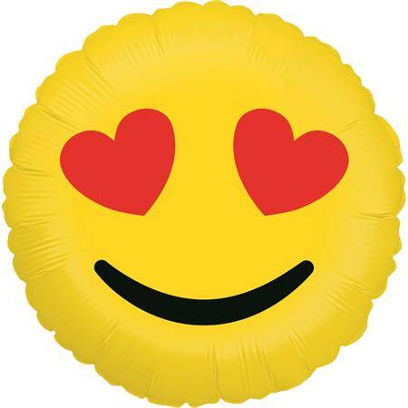 E-shop Nafukovací balónik emoji love 46 cm