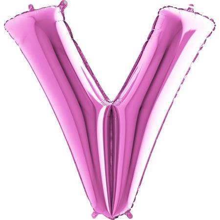 E-shop Nafukovací balónik písmeno V ružové 102 cm