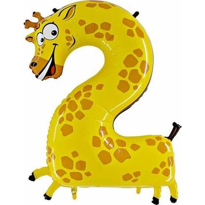 E-shop Nafukovací balónik žirafa číslo 2 pre deti 102 cm