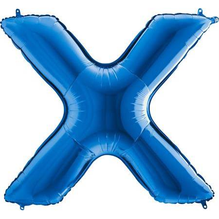 E-shop Nafukovací balónik písmeno X modré 102 cm
