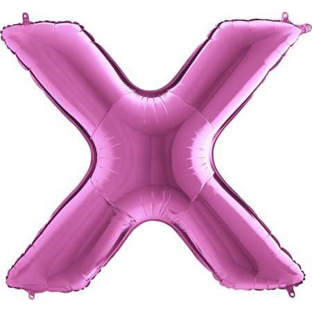 E-shop Nafukovací balónik písmeno X ružové 102 cm