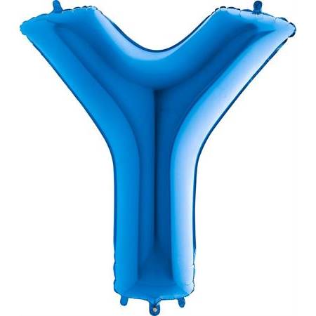 E-shop Nafukovací balónik písmeno Y modré 102 cm