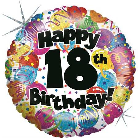E-shop Nafukovací balónik pri príležitosti 18. narodenín 46 cm