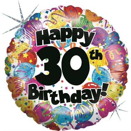 E-shop Nafukovací balónik pri príležitosti 30. narodenín 46 cm