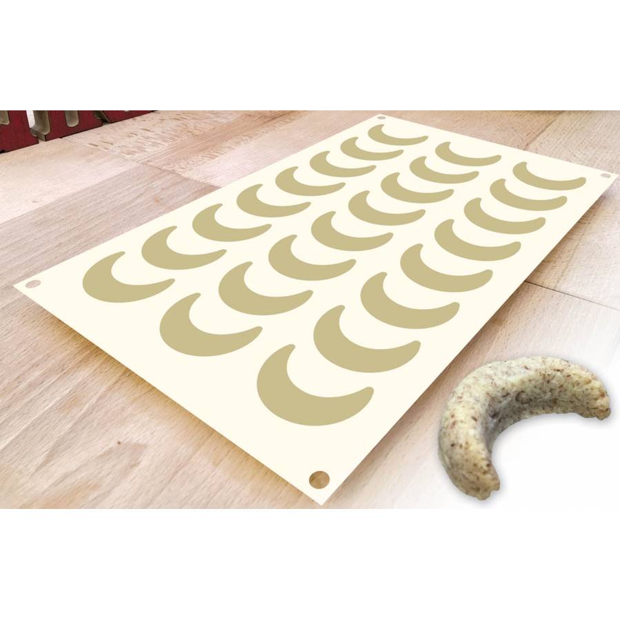 E-shop Silikónová forma na pečenie na vanilkové rožky 29 x 17,5 cm