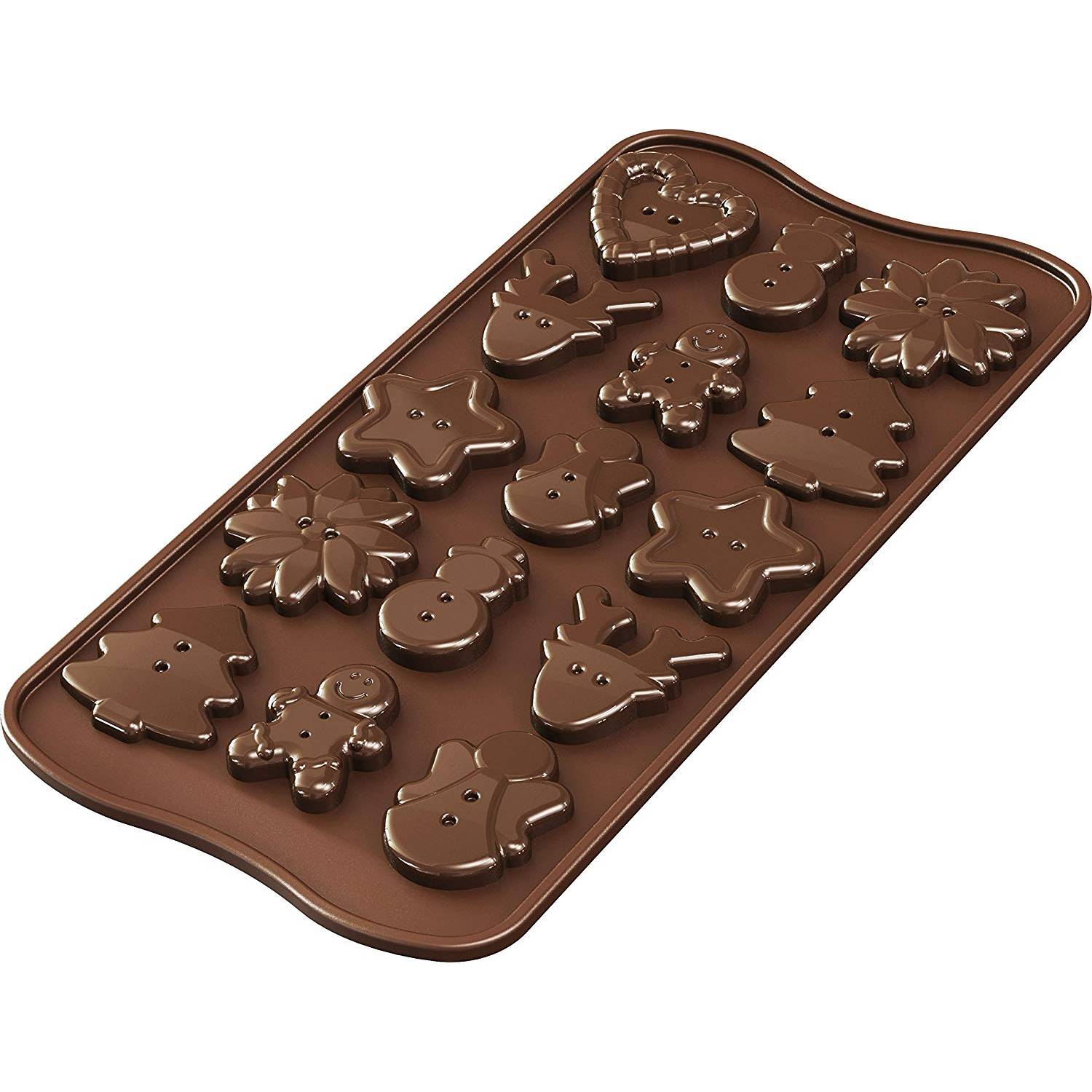 E-shop Silikomart forma na čokoládu Xmas Buttons