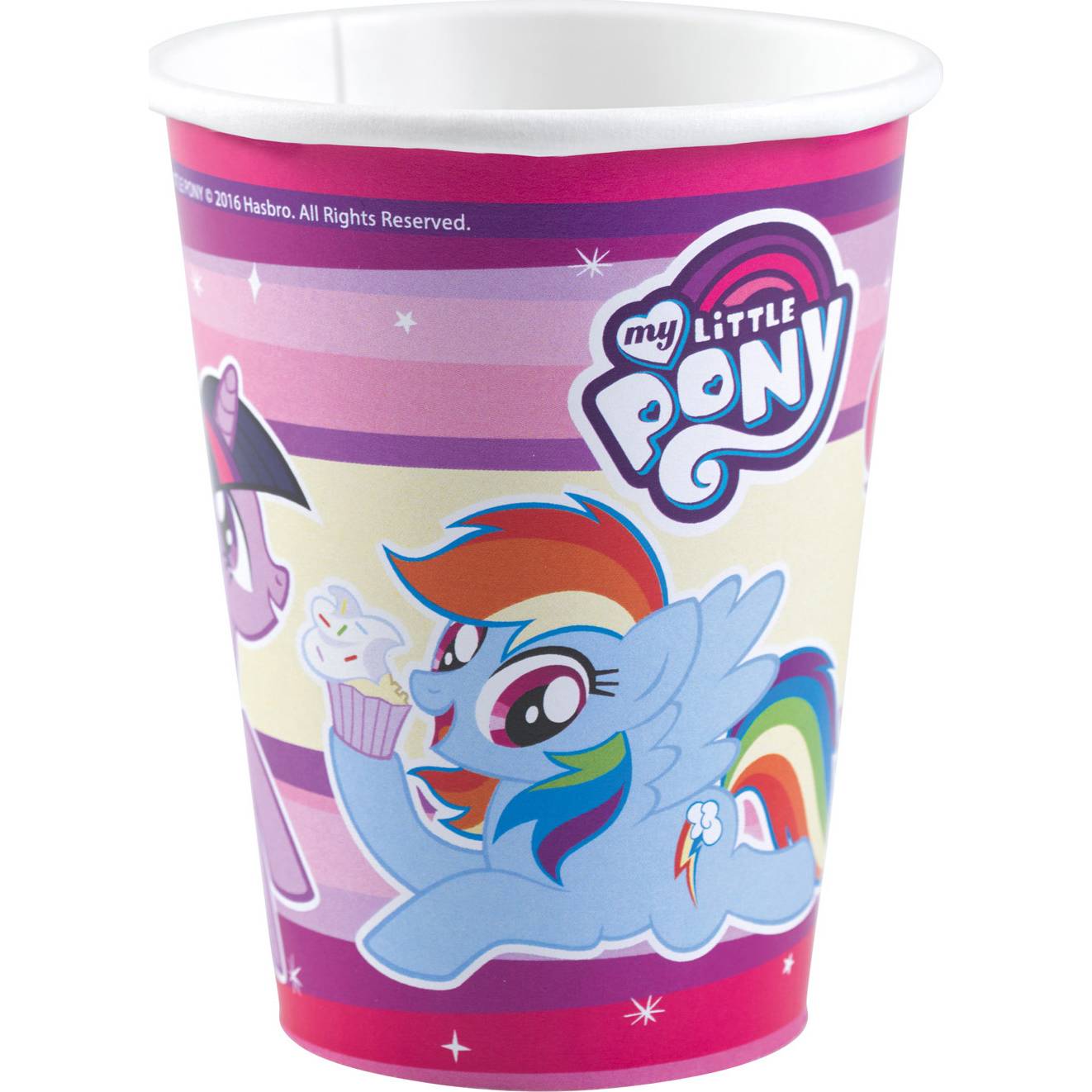 E-shop Papierové poháriky My Little Pony 8 ks 250 ml