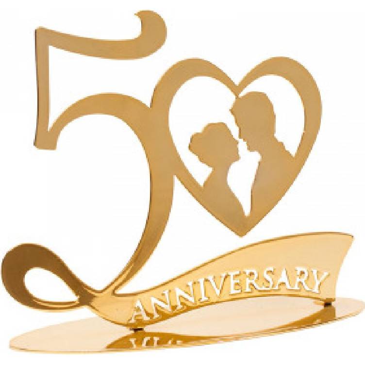 E-shop Dekorácia na tortu 50 rokov zlatá svadba