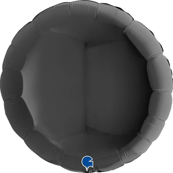 E-shop Nafukovací balónik okrúhly 91 cm čierny