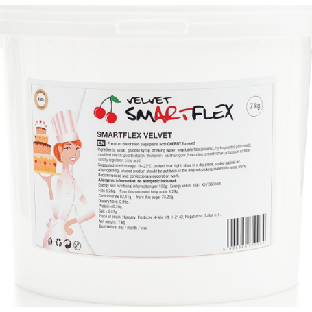E-shop Smartflex Velvet Třešeň 7 kg (Potahovací a modelovací hmota na dorty)