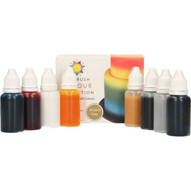 E-shop Súprava farieb na airbrush bez alkoholu 8 x 14 ml