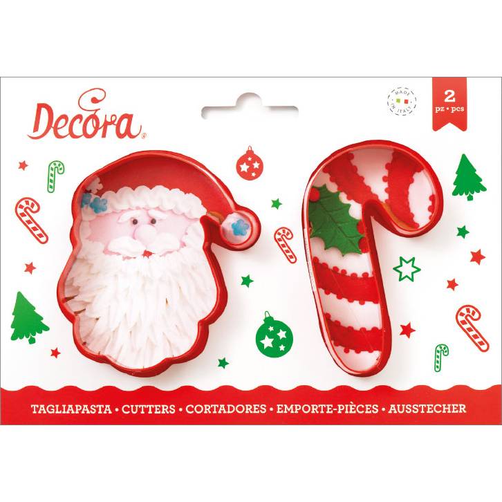 E-shop Vykrajovačka vianočná Santa Claus a cukrovinka 8 cm
