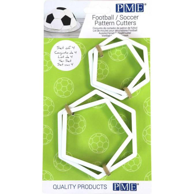 E-shop Vykrajovačky na futbalovú loptu rôzne veľkosti 4 ks