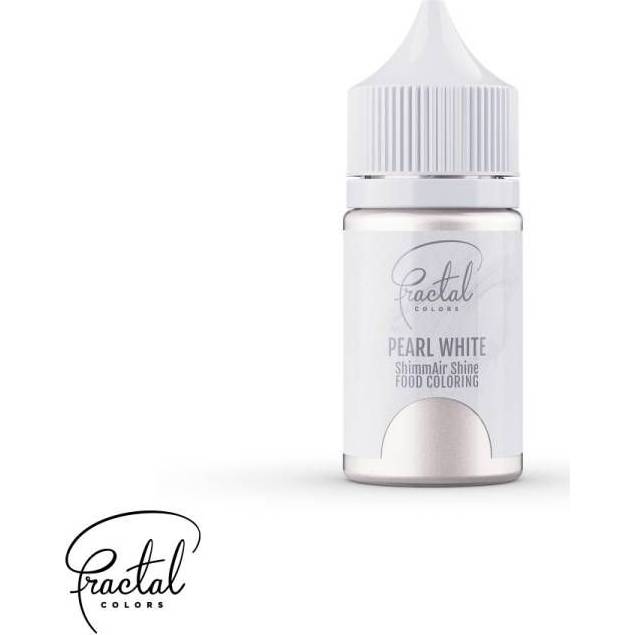 E-shop Dekorativní airbrush perleťová barva tekutá Fractal - Pearl White (33 g)