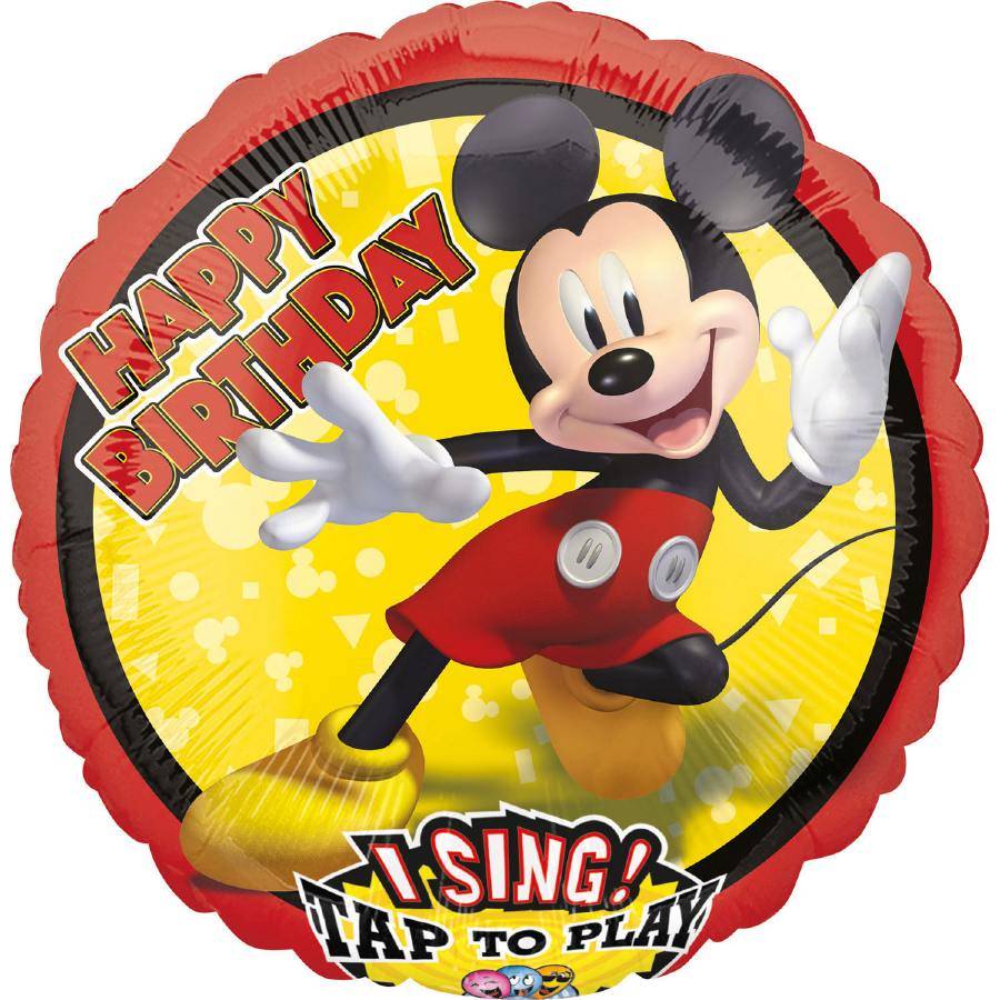 E-shop Fóliový balónik Mickey Mouse 71 x 71 cm hrajúci