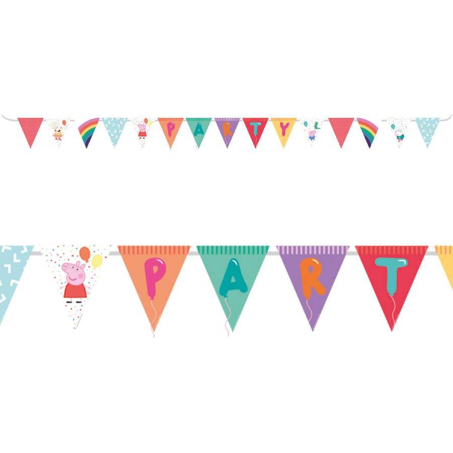E-shop Girlanda happy birthday prasiatko Peppa 330 cm
