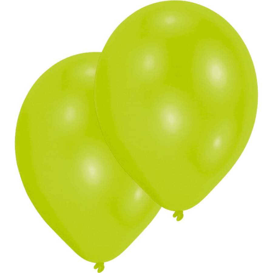 E-shop Latexové balóniky limetkovo zelené 10 ks 27,5 cm