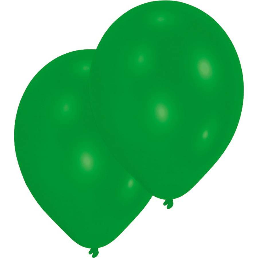 E-shop 10 ks latexových balónikov zelenej farby 27,5 cm