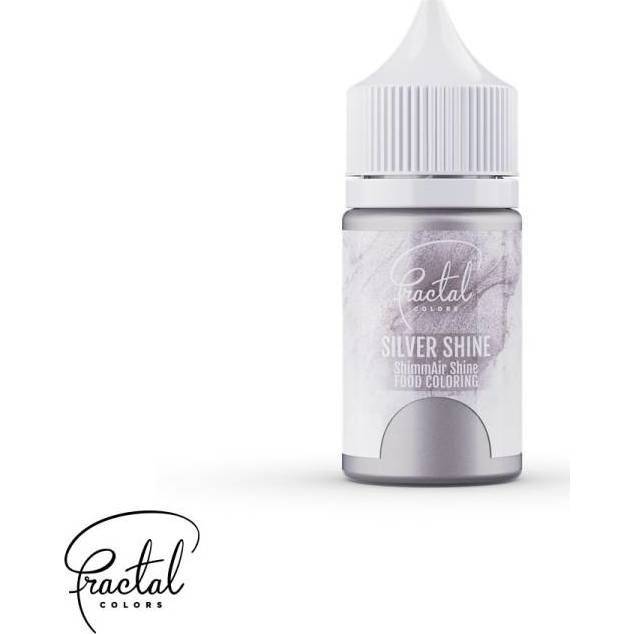 E-shop Airbrush perleťová barva tekutá Fractal - Silver Shine (33 g)