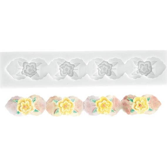 E-shop Silikónová formička kvetinový lem 165 × 25 mm