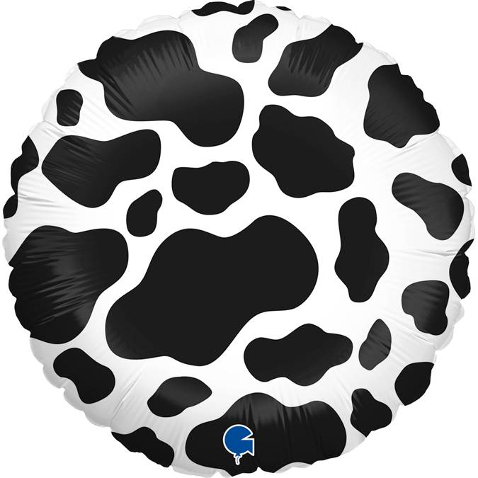 E-shop Nafukovací balónik guľatý 46 cm čierne fľaky