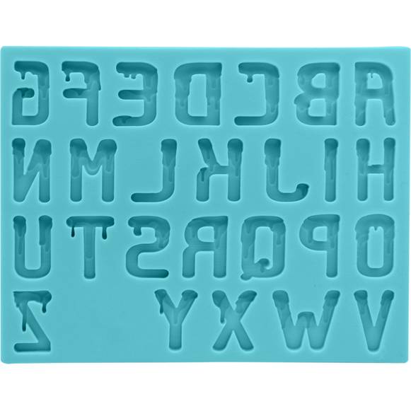 E-shop Silikonová formička abeceda horor 15x11,5cm