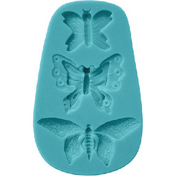 E-shop Silikonová formička motýlci 11x7cm
