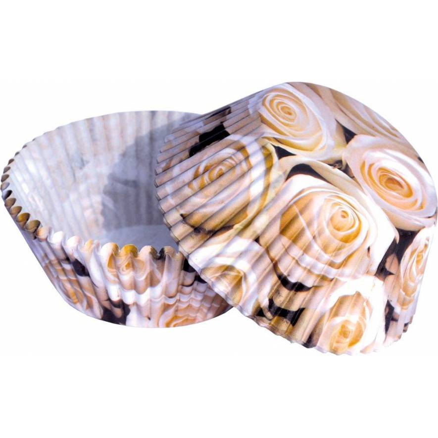 E-shop Košičky na muffiny svatební - růže (50 ks)