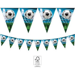 E-shop Papírová Girlanda fotbal 2,3m vlaječky