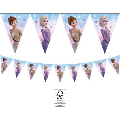 E-shop Papírová Girlanda Frozen 2,3m vlaječky