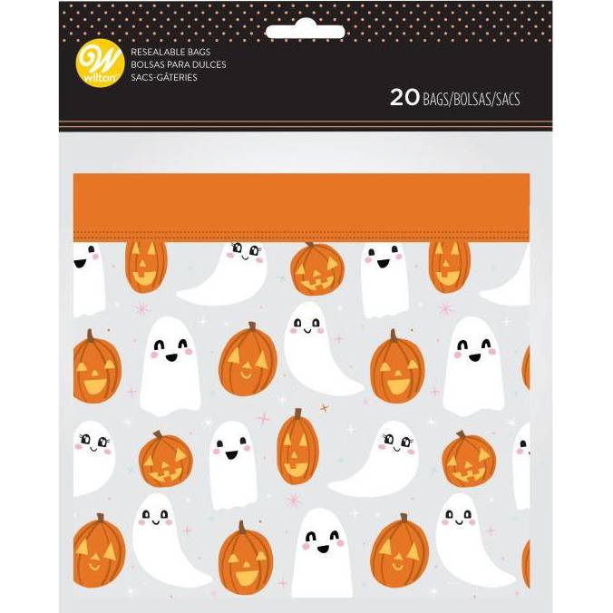 E-shop Celofánové sáčky duchové a dýně 20ks Halloween