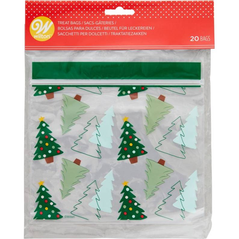 E-shop Pytlíky na sladkosti vánoční stromeček 18,5x18,5cm 20 kusů