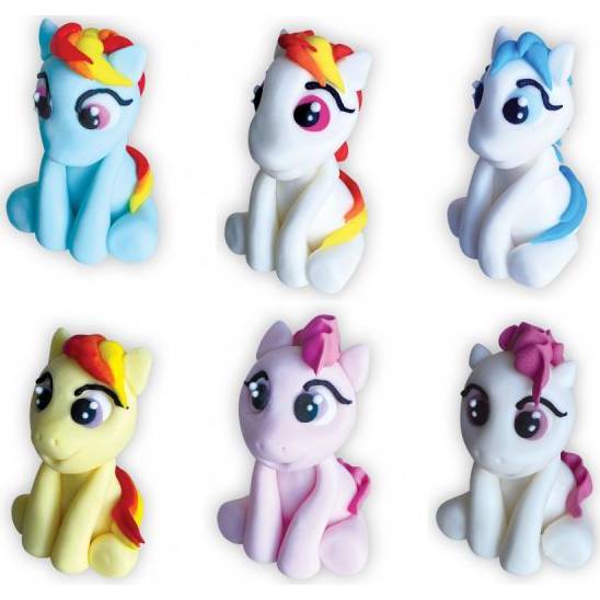 E-shop Cukrová figurka Unicorn My Little Pony 6ks 6cm